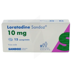 Loratadine Sandoz 10 Mg, Comprimé