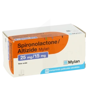 Spironolactone Altizide Viatris 25 Mg/15 Mg, Comprimé Pelliculé Sécable