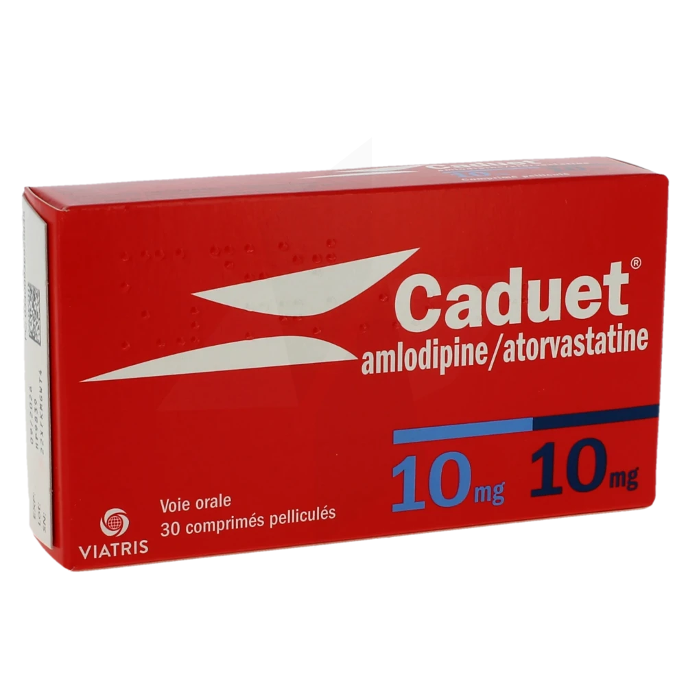Caduet 10 Mg/10 Mg, Comprimé Pelliculé