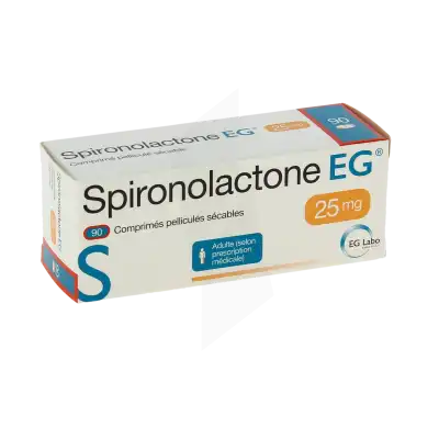 Spironolactone Eg 25 Mg, Comprimé Pelliculé Sécable à LIVRON-SUR-DROME
