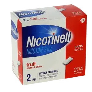 Nicotinell Fruit 2 Mg Sans Sucre, Gomme à Mâcher Médicamenteuse à MONSWILLER