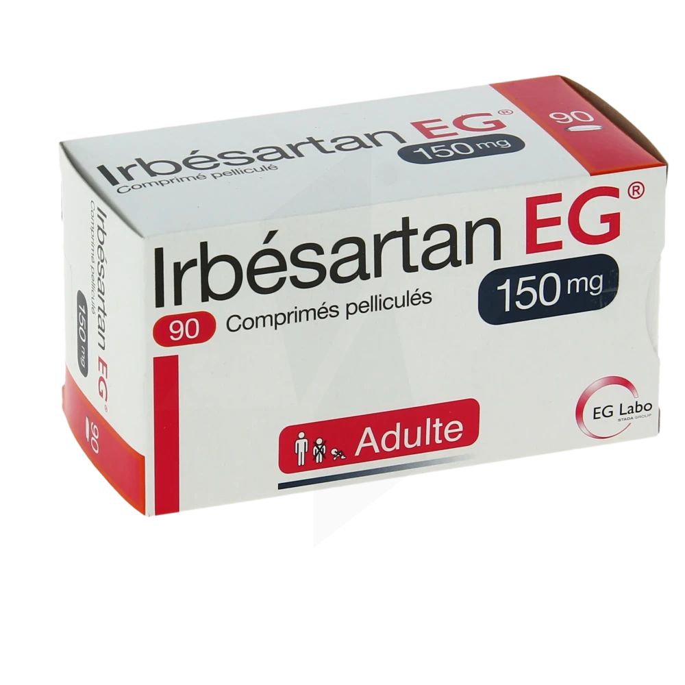 Irbesartan Eg 150 Mg, Comprimé Pelliculé