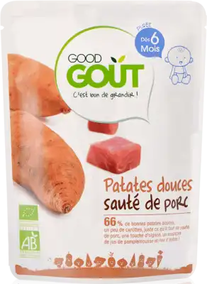 Good Goût Alimentation infantile patate douce sauté de porc Sachet/190g