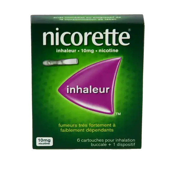 Nicorette Inhaleur 10 Mg, Cartouche Pour Inhalation Buccale