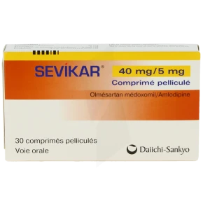 Sevikar 40 Mg/5 Mg, Comprimé Pelliculé