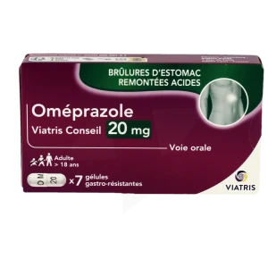 Omeprazole Mylan Conseil 20 Mg, Gélule Gastro-résistante