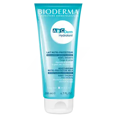 Bioderma Abcderm Hydratant Lait De Soin Hydratant Bébé Visage & Corps 200ml à Pont à Mousson