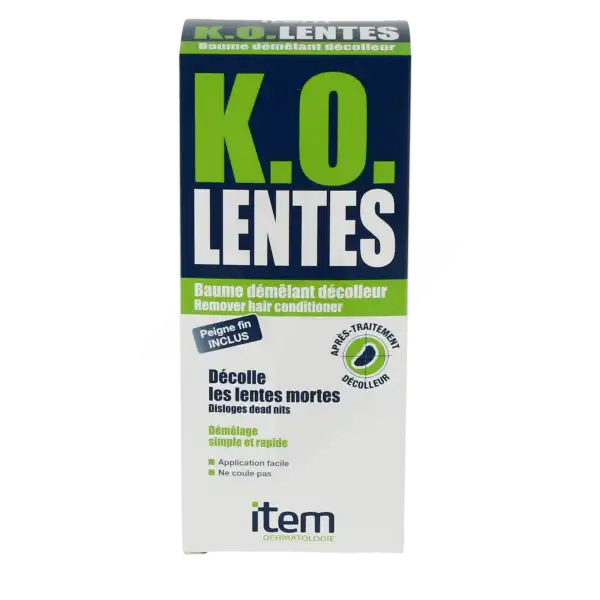 Item K.o. Lentes Bme DÉcolleur Et RÉpulsif T/100ml+peigne Fin