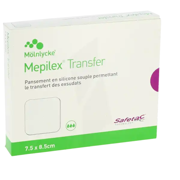 Mepilex Transfer Pansement Hydromousse 7,5x8,5cm