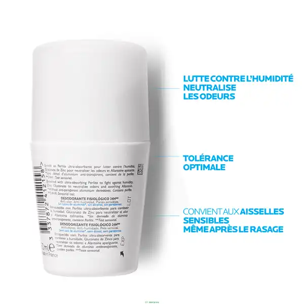 La Roche Posay Déodorant Peaux Sensibles 24h 2roll-on/50ml