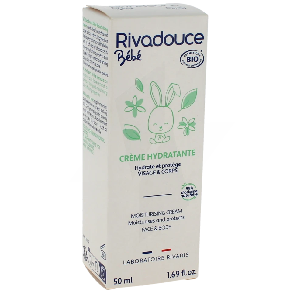 Rivadouce Bébé Bio Crème Hydratante T/50ml