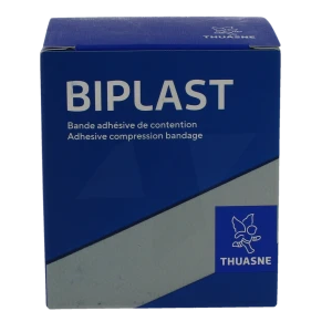 Thuasne Biplast Bande Contention Blanc 8cmx2,5m