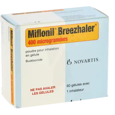 Miflonil Breezhaler 400 Microgrammes, Poudre Pour Inhalation En Gélule à ROMORANTIN-LANTHENAY