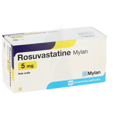 Rosuvastatine Viatris 5 Mg, Comprimé Pelliculé à Nice