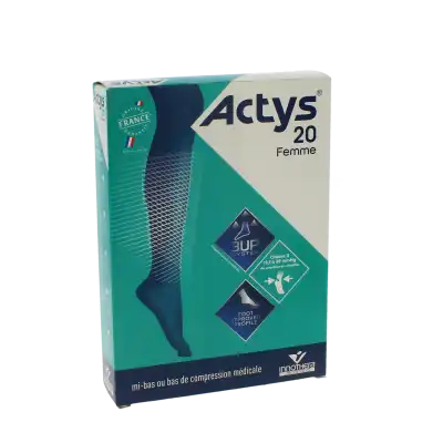 Actys 20 Femme Classe Ii Mi-bas Beige Clair Taille 4- Court Pied Fermé à MONTPEZAT-SOUS-BAUZON