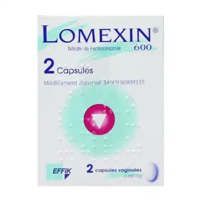 Lomexin 600 Mg Caps Molle Vaginale Plq/2 à GRENOBLE