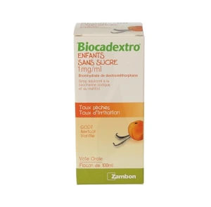 Biocadextro 1 Mg/ml Enfants Sans Sucre, Sirop édulcoré à La Saccharine Sodique Et Au Maltitol
