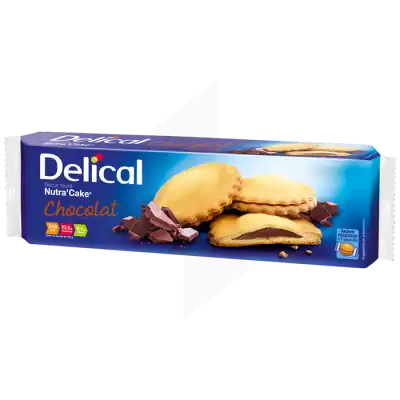 Delical Nutra'cake Biscuit Chocolat 3sachets/135g à ANDERNOS-LES-BAINS