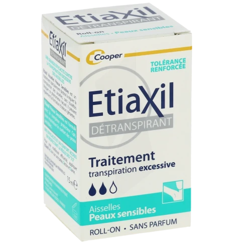 Pharmacie du Liourat - Parapharmacie Etiaxil Déodorant Détranspirant  Aisselles Peau Sensibles Roll-on/15ml - VITROLLES