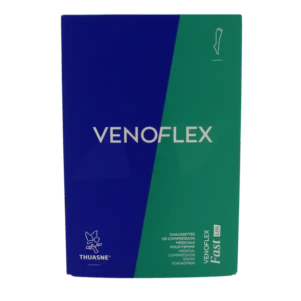 Venoflex Fast 2 Chaussette Lin Femme Ligne Noir Taille 2l