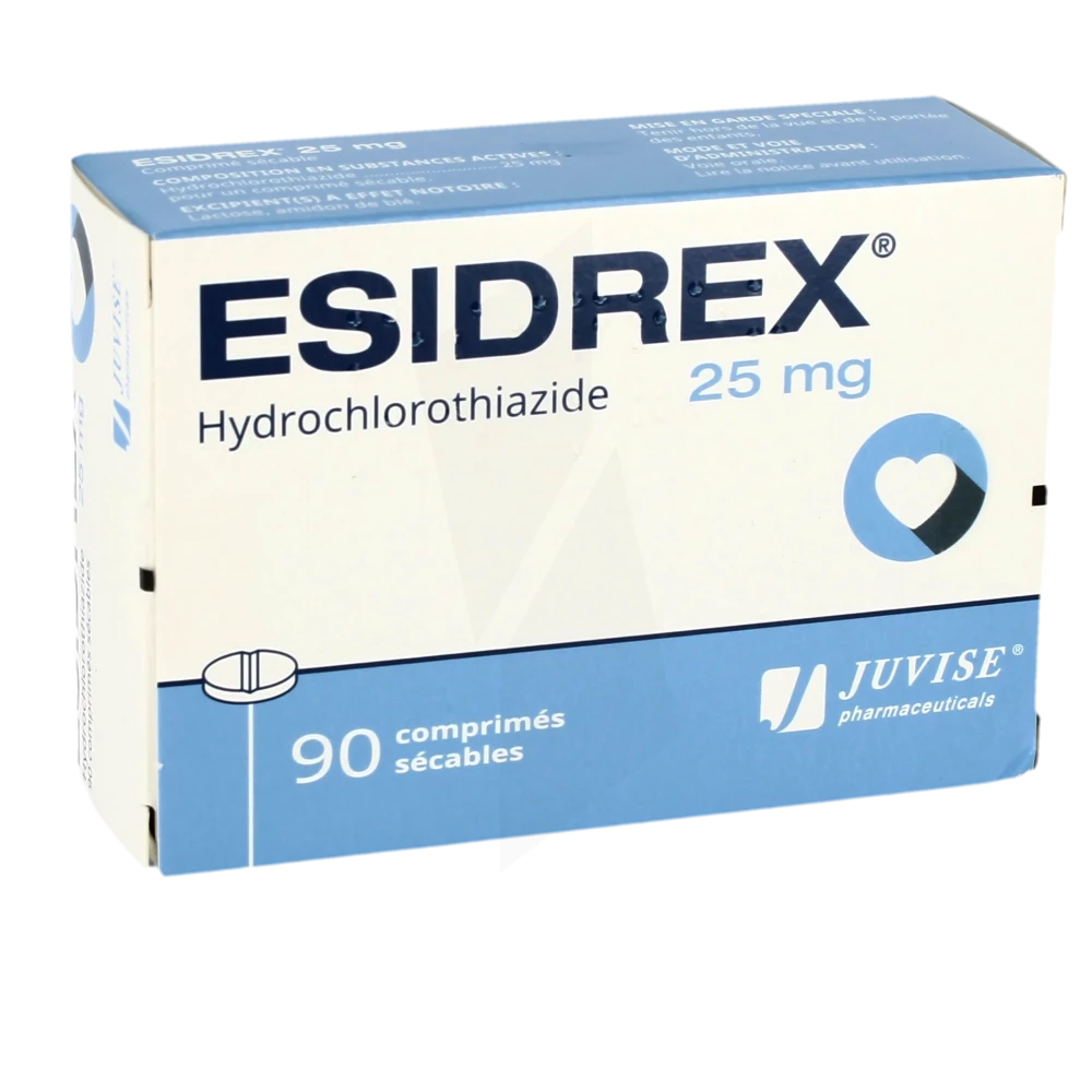 Esidrex 25 Mg, Comprimé Sécable