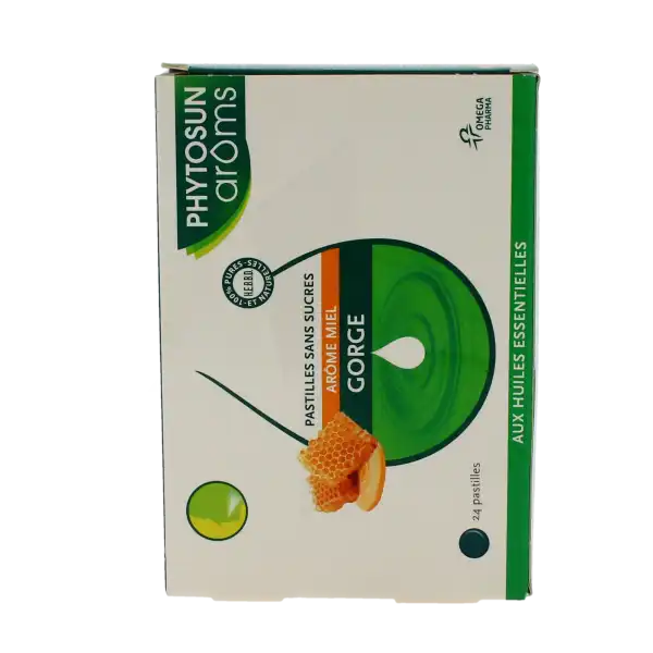 Phytosun Arôms Pastilles Sans Sucre Gorge Arôme Miel X 24