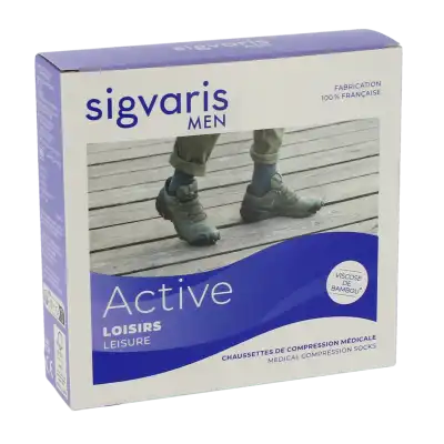 Sigvaris 2 Active Loisirs New Chaussette Homme Anthracite Ml à TOURCOING