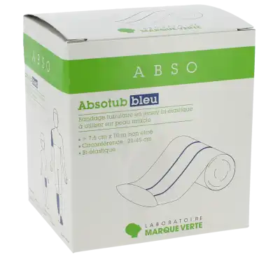 Absotub Bandage Tubulaire Bleu 7,5cmx10m B/1 à VERNOUX-EN-VIVARAIS