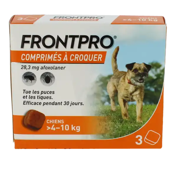 Frontpro 28 Mg Comprimes A Croquer Pour Chiens > 4 - 10 Kg, Comprimé à Croquer