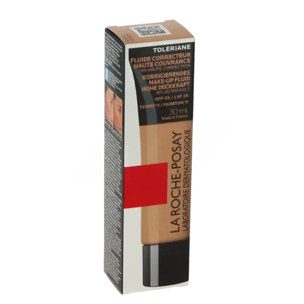 La Roche Posay Toleriane Make-up Fluide Correcteur Haute Couvrance 16h Haute Correction Spf25 Teinte N°11 Tube/30ml