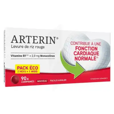 Arterin Levure de Riz Rouge 2,9 mg Comprimés B/90