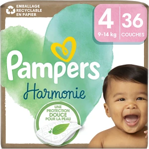 Pampers Harmonie Couche T4 Paq/36