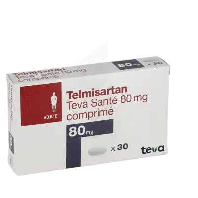 Telmisartan Teva Sante 80 Mg, Comprimé à Nice