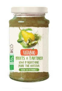 Vitabio Fruits à Tartiner Kiwi Poire Thé Matcha