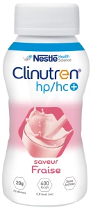 Clinutren Boisson 2 Kcal Nutriment Fraise 24 Bouteilles/200ml