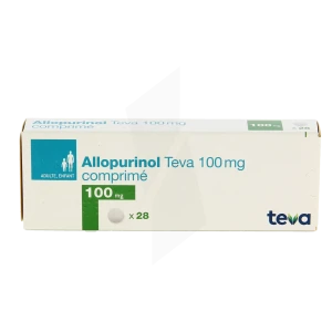 Allopurinol Teva 100 Mg, Comprimé