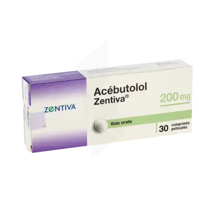 Acebutolol Zentiva 200 Mg, Comprimé Pelliculé à MONTEREAU-FAULT-YONNE