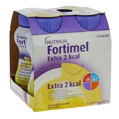 Fortimel Extra 2 Kcal Nutriment Vanille 4 Bouteilles/200ml à Forbach