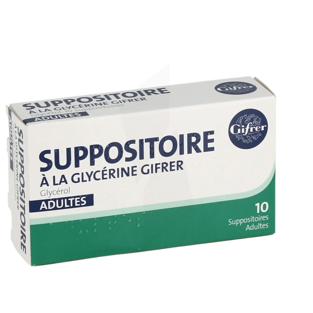 Suppositoire A La Glycerine Gifrer Suppos Adulte Sach/10
