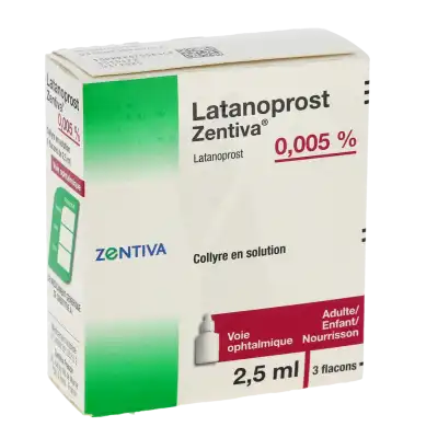 LATANOPROST ZENTIVA 0,005 %, collyre en solution