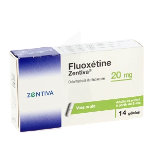 Fluoxetine Zentiva 20 Mg, Gélule