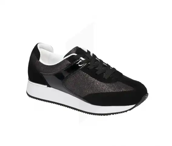 Scholl Charlize Sneaker Memory Cushion Noir Pailletté Pointure 41