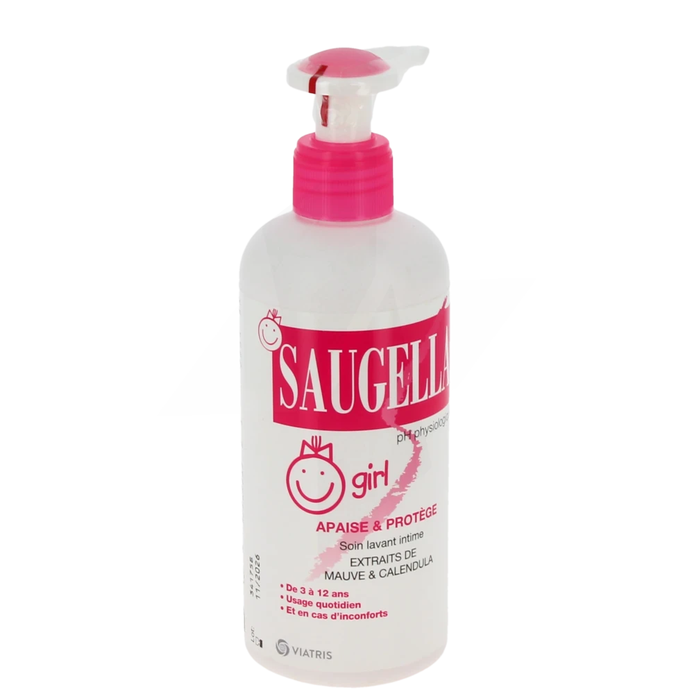 Saugella Girl Savon Liquide Hygiène Intime Fl Pompe/200ml