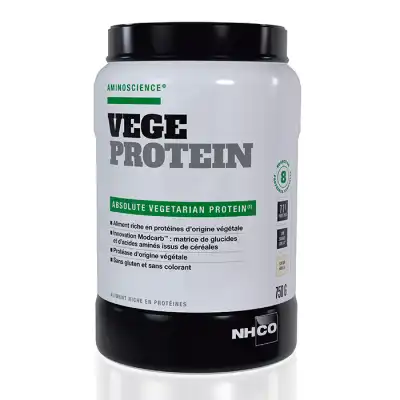 Nhco Nutrition Vege Protein Poudre Vanille B/750g à Beaujeu-Saint-Vallier-Pierrejux-et-Quitteur