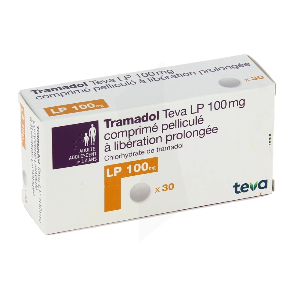 Tramadol Teva L.p. 100 Mg, Comprimé Pelliculé à Libération Prolongée