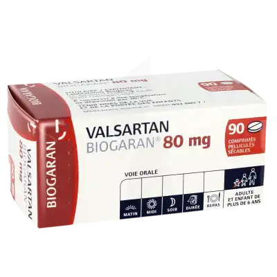 Valsartan Biogaran 80 Mg, Comprimé Pelliculé Sécable à CANALS