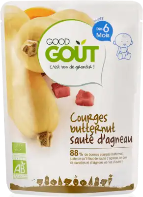 Good Goût Alimentation Infantile Courges Betternut Sauté D'agneau Sachet/190g à Auterive