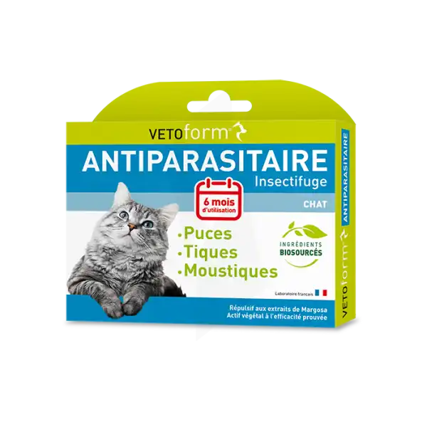 Vetoform Pipettes Antiparasitaire Chat 6x1ml