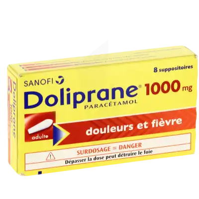 Doliprane Adultes 1000 Mg, Suppositoire à Saint-Médard-en-Jalles