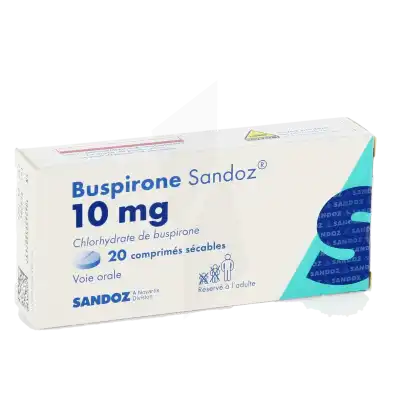 Buspirone Sandoz 10 Mg, Comprimé Sécable à LE LAVANDOU